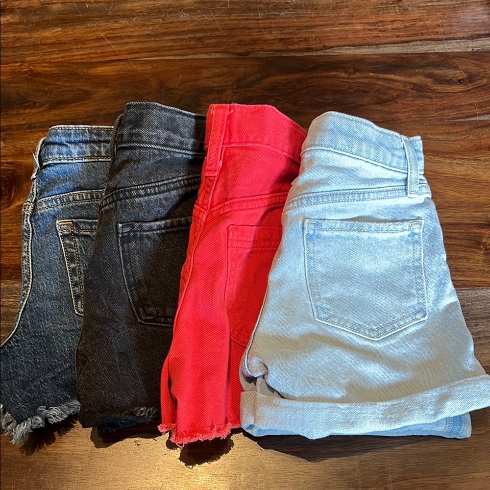 Girls Denim Shorts Set Size 8